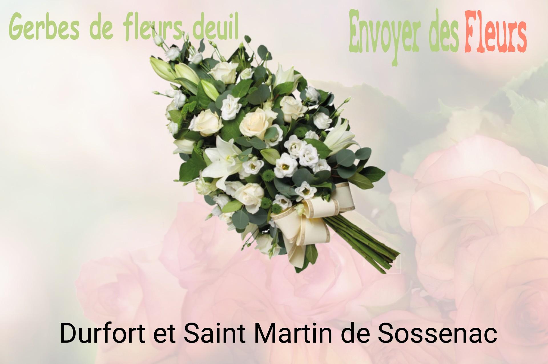 Gerbe de fleurs de deuil livrée à Durfort-et-Saint-Martin-de-Sossenac